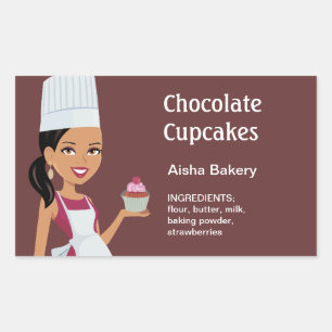 Modèle de conception Étiquette Cupcake