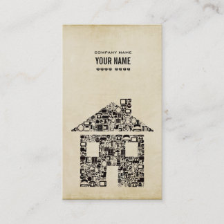Modèle de construction moderne Carte de visite