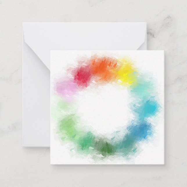 Modèle de couleurs arc-en-ciel Abstrait personnali (Devant)