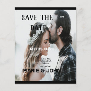 modèle de couverture de magazine simple et minimal