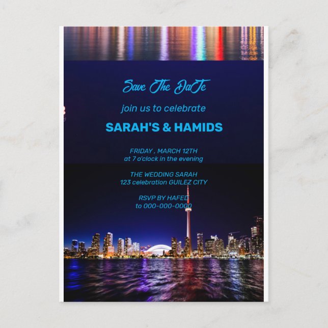 Modèle de date à retenir à TORONTO, Carte postale  (Devant)