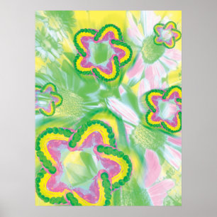 Modèle de dents Spin Design Dentiste Poster Jaune