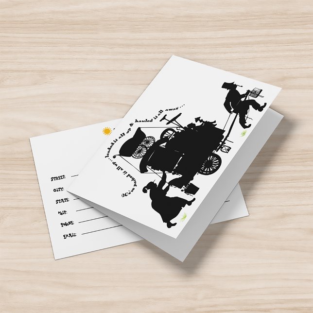 Modèle de déplacement du Faire-part de remplissage (Here's our new address!)