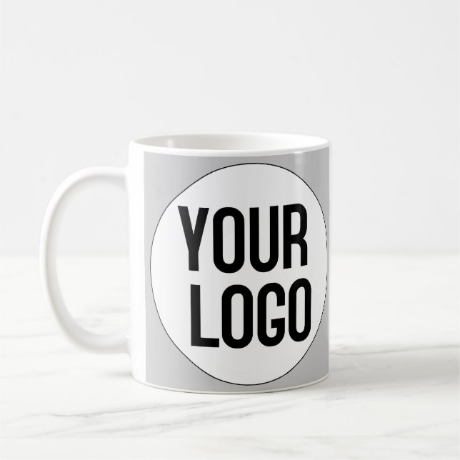 Modèle de design de logo personnalisé sur tasse (Gauche)