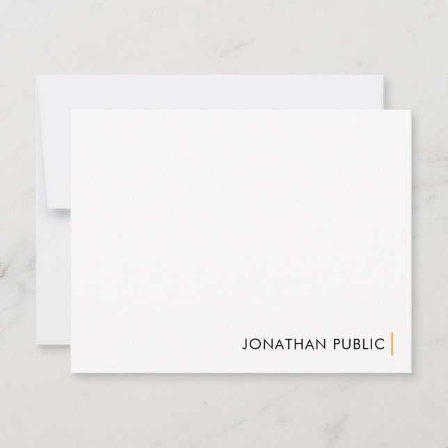 Modèle de design minimaliste moderne personnalisé (Devant)