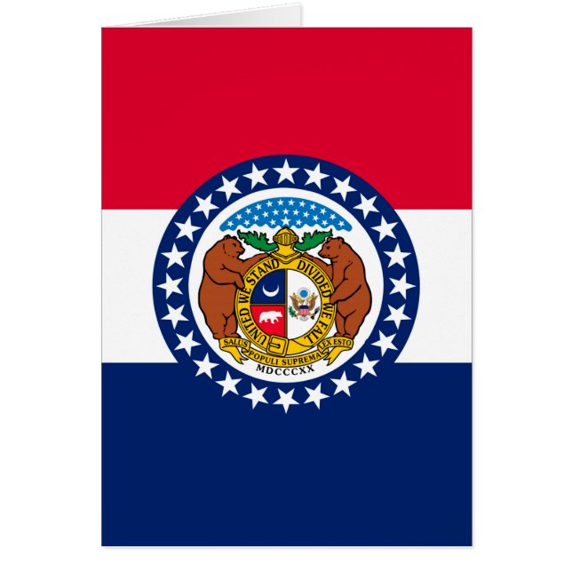 Modèle de drapeau d'État du Missouri (Devant)