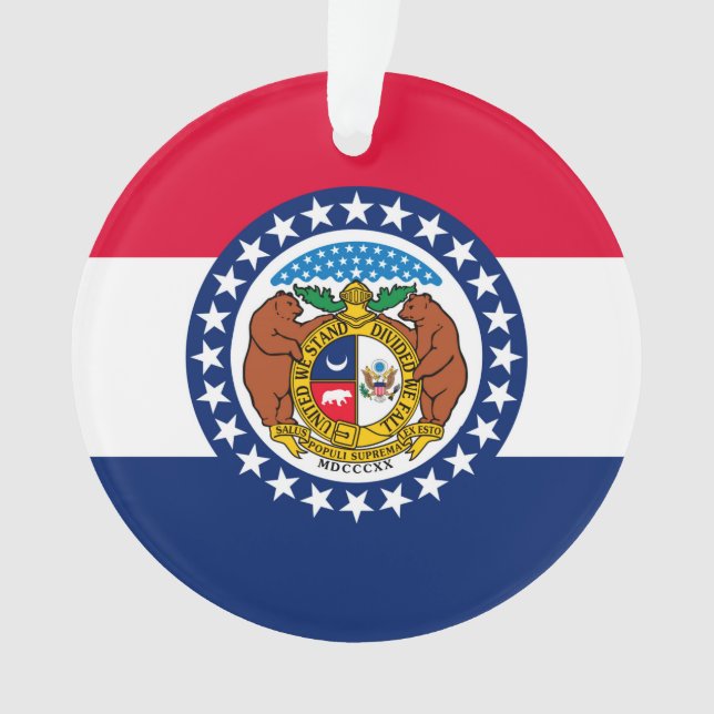 Modèle de drapeau d'État du Missouri (devant)
