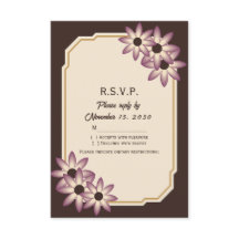 Modèle de faire-part de mariage floral élégant pou