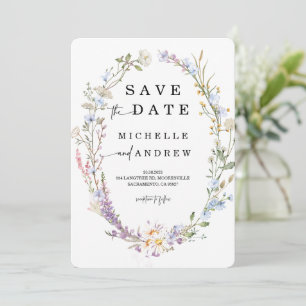 Modèle de faire-part de Wildflower