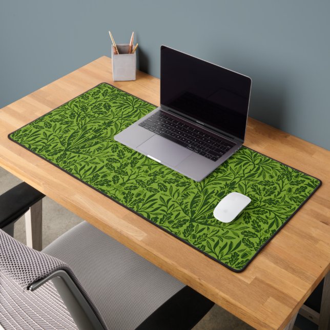 Modèle de feuille de chêne vert sans couture de Wi (Bureau 2)