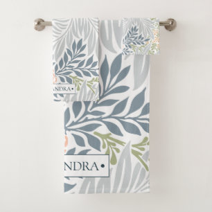 Modèle de feuille de motif floral tropical