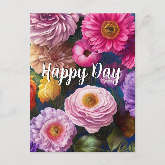 Modèle de fleurs mixtes de texte personnalisé 6 co (Devant)