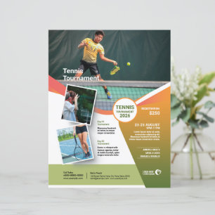 Modèle de Flyer de Tournoi de Tennis