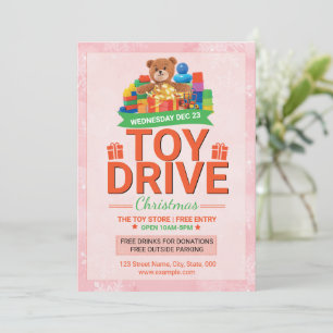 Modèle de flyer pour une collecte de jouets