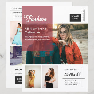 Modèle de flyer promotionnel de produit de mode