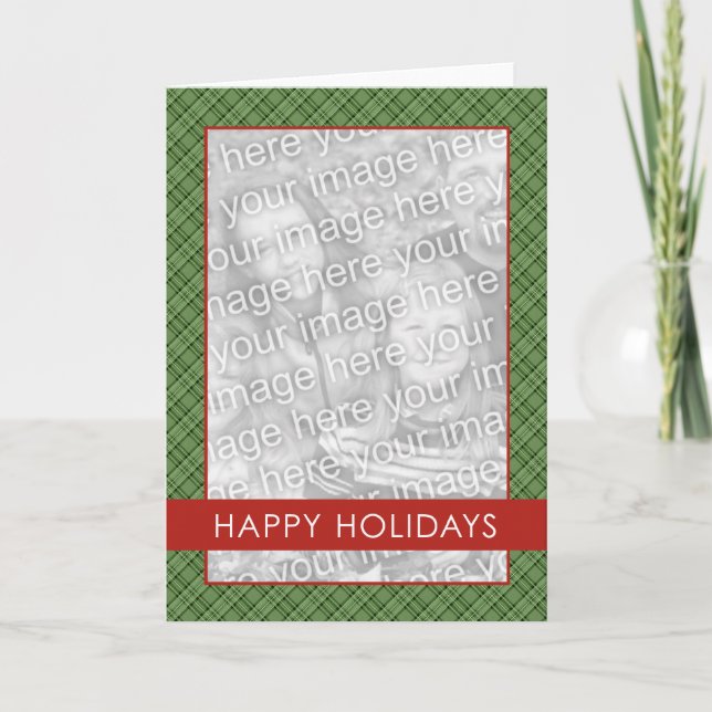 Modèle de Holdiay de plaid (Devant)