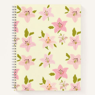 Modèle de jardin floral Cahier mignon