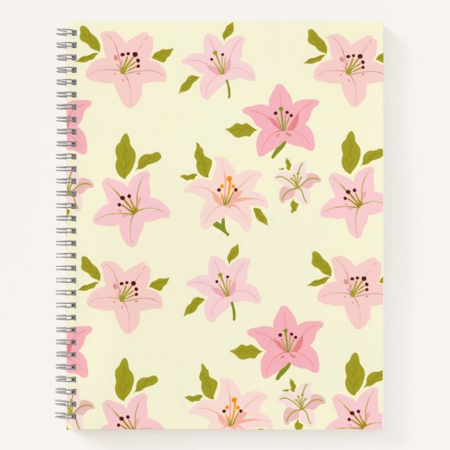 Modèle de jardin floral Cahier mignon (Devant)