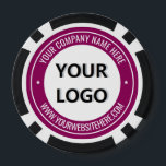 Modèle de jetons de poker texte personnalisé du lo<br><div class="desc">Couleurs et polices personnalisées - Concevez vos propres puces de poker personnalisées Exemple avec logo d'entreprise personnalisé ou photo et nom site ou texte personnalisé Promotionnel Votre entreprise Timbre design Poker Chip Modèle Cadeau - Ajouter votre logo - Image - Photo ou QR Code / Nom - Entreprise / Site...</div>