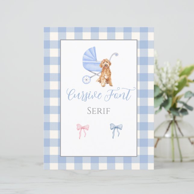 Modèle de jeu personnalisable baby shower (Debout devant)