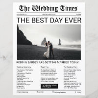 Modèle de journal mariage