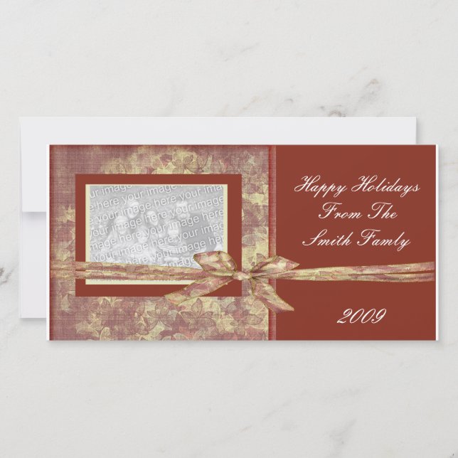 Modèle de la carte de Noël du concepteur (Devant)