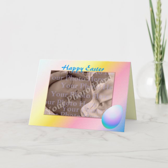 Modèle de la carte de Pâques (Devant)