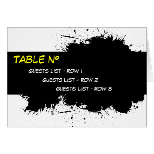 Modèle de la carte d'espace réservé Grunge Ink