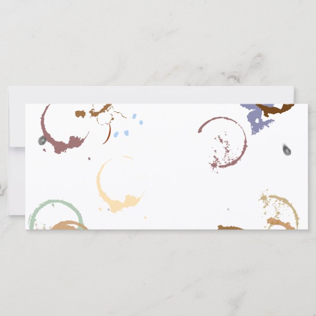 Modèle de la carte en rack Grunge Coffstain (Devant)