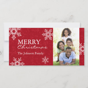 Modèle de la carte photo de Noël moderne