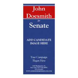 Modèle de la carte rack de campagne électorale pol