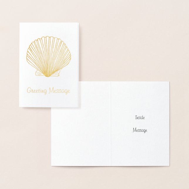 Modèle de la carte Seashell Scallop (Affichage)