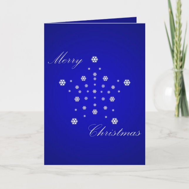Modèle de la carte Star de Noël (Devant)