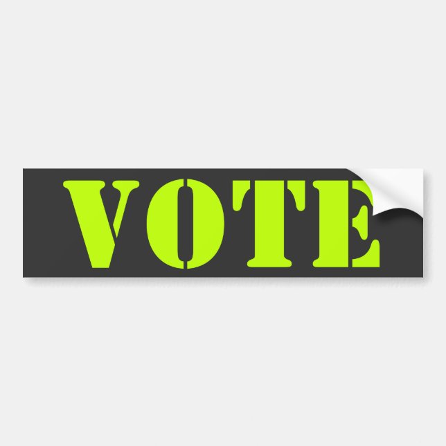 modèle de la personnaliser "vote" - Bumper Sticker (Devant)