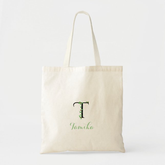 Modèle de lierre sur le tote bag Monogram T (Devant)