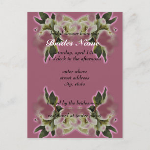 Modèle de l'invitation à la douche nuptiale