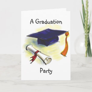 Modèle de l'invitation de la fête de graduation