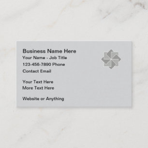Modèle de logo d'entreprise Cartes de visite grise