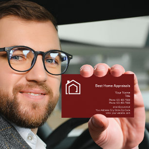 Modèle de logo d'évaluateurs de maison sur cartes