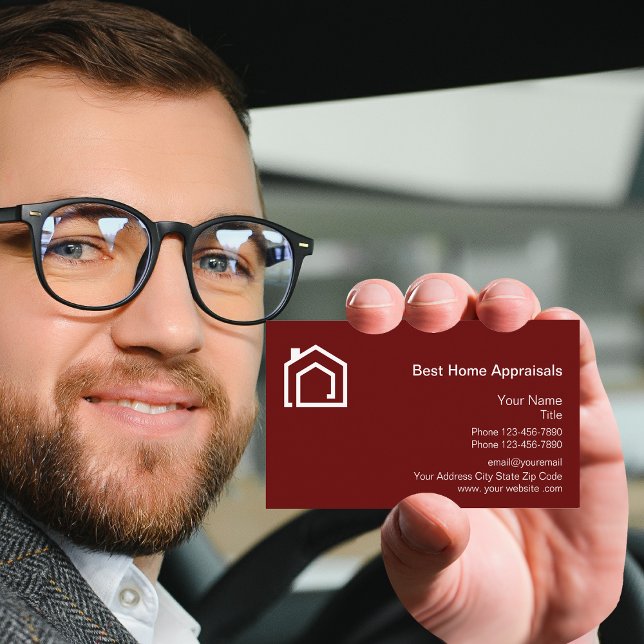 Modèle de logo d'évaluateurs de maison sur cartes  (Créateur téléchargé)