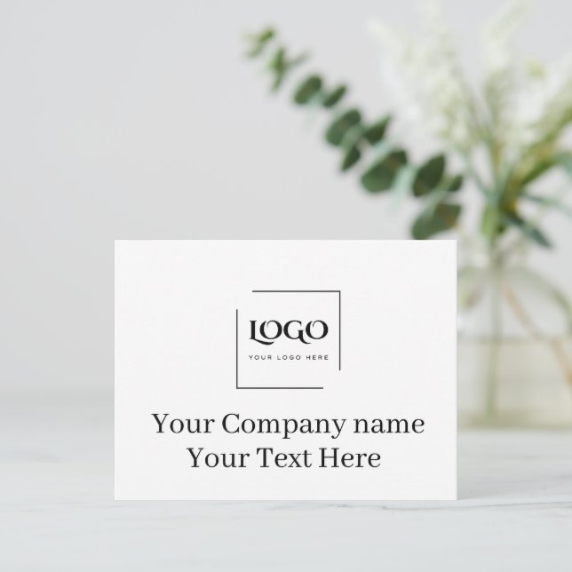 Modèle de logo personnalisé élégant (Debout devant)
