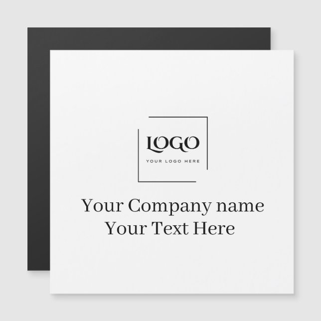 Modèle de logo personnalisé élégant (Devant / Derrière)