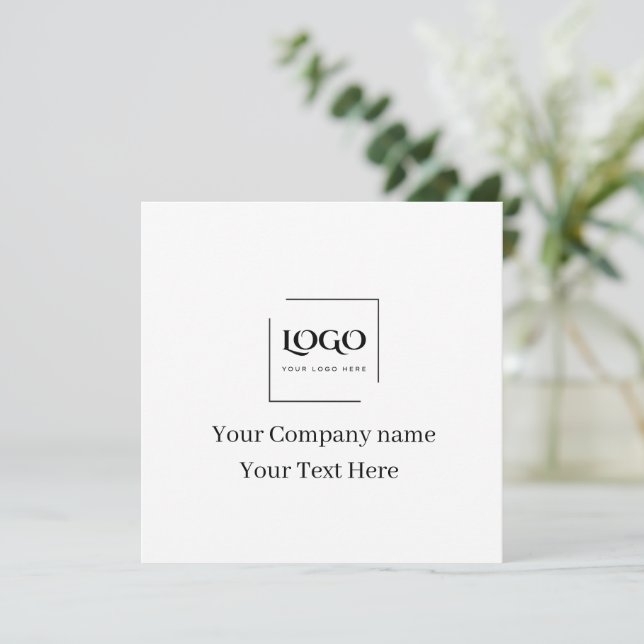 Modèle de logo personnalisé élégant (Debout devant)