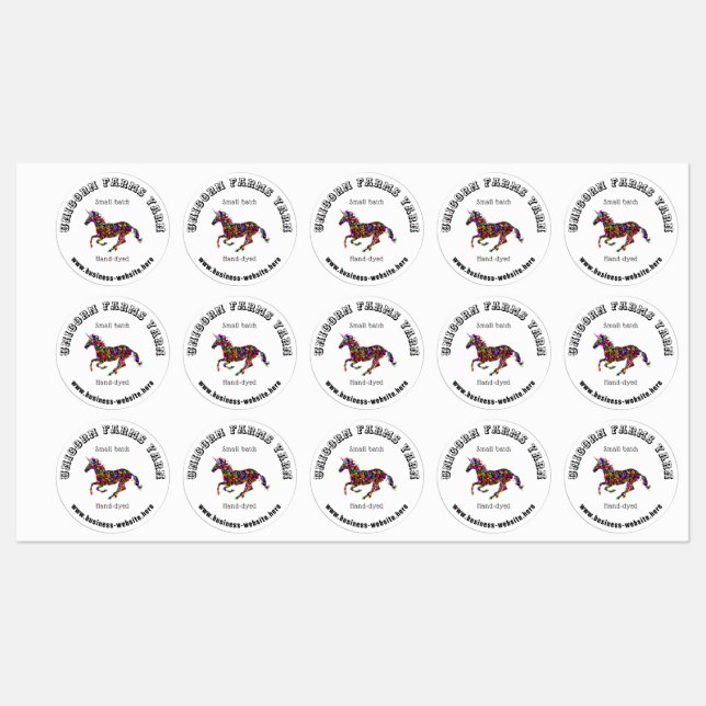 Modèle de logo rond Étiquettes d'affaires en noir (Feuille)