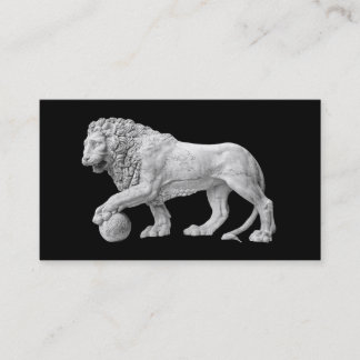 Modèle de marbre de carte de visite de lion