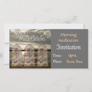 Modèle de méditation d'invitation