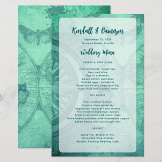 Modèle de menu du Mariage de budget désorganisé