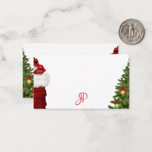 Modèle de monogramme de Noël Calligraphié