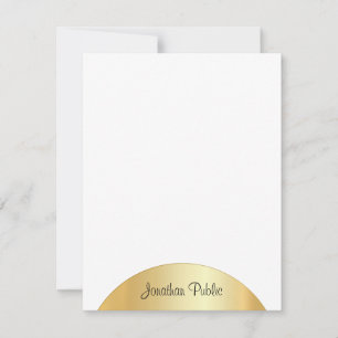 Modèle de monogramme Elégant de Faux Gold personna