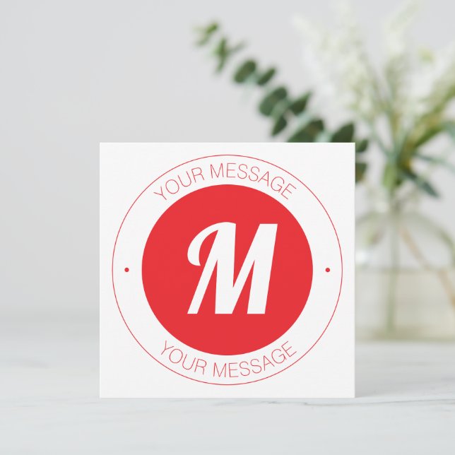 Modèle de monogramme personnalisable et de texte c (Debout devant)